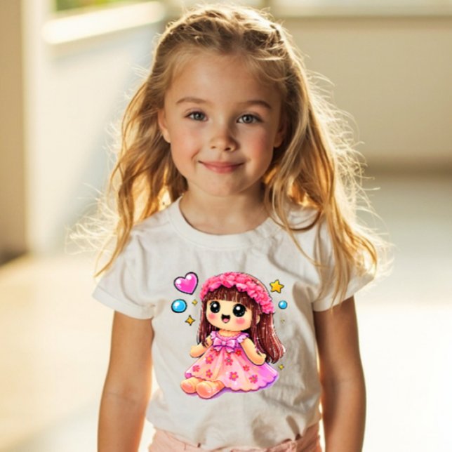 Y2K Kawaii Doll Sticker Style – Cute Girls Toy Pop Toddler T-Shirt (Creator Uploaded)