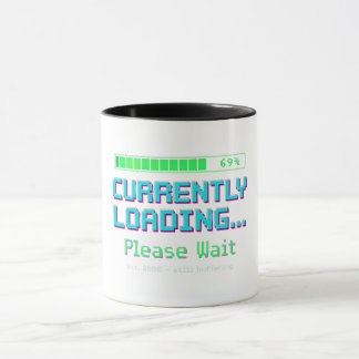 Y2K Loading Bar Mug | Funny Sarcastic Coffee Mug |