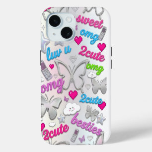 Y2K Phone Case Aesthetic 2000s Nostalgia Butterfly