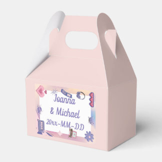 Y2K Pink Purple 2000s Retro Tech Geek Love Wedding Favour Box