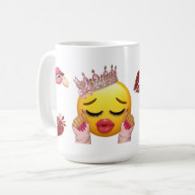 Y2K Princess Emoji Aesthetic Cute Mug