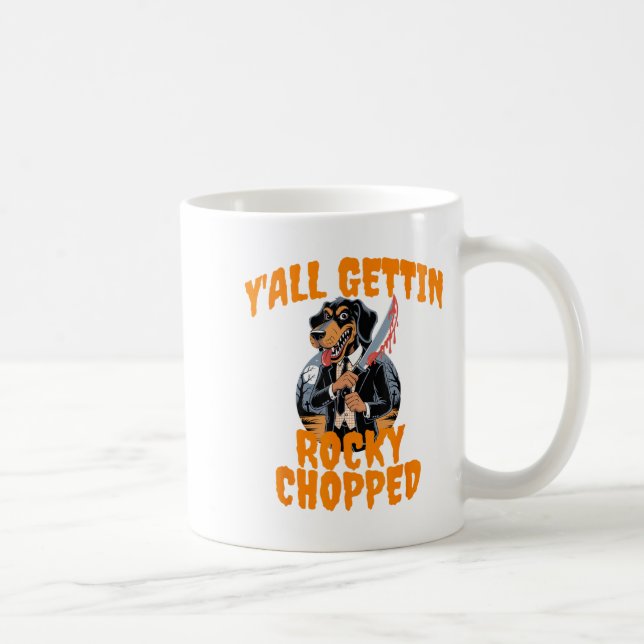 Y’all Gettin Rocky Chopped Tennessee Halloween Cos Coffee Mug (Right)
