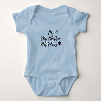 y Big Brother Has Paws, My Big Sister Has Paws  Baby Bodysuit