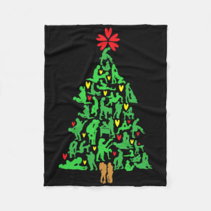 Y Christmas Kamasutra Christmas Tree Xmas Holiday Fleece Blanket
