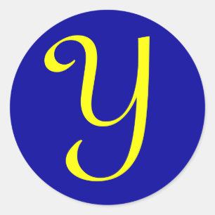 Y CLASSIC ROUND STICKER