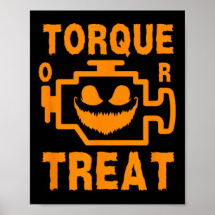 Y Engine Sign Pumpkin Face Torque Or Treat Hallowe