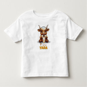 Y is for Yak – Custom Name Toddler T-shirt