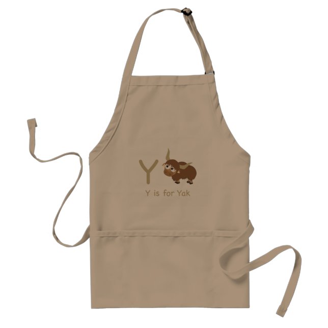 Y is for Yak Standard Apron (Front)