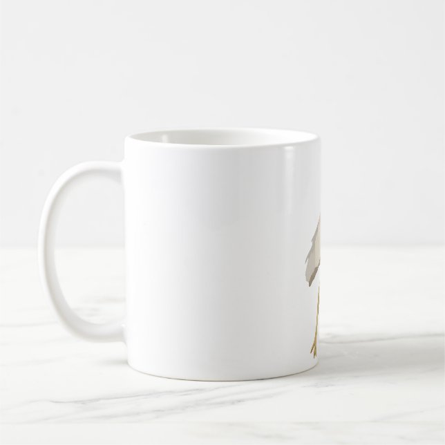 Y is for Yellow Billed Spoonbill Coffee Mug (Left)