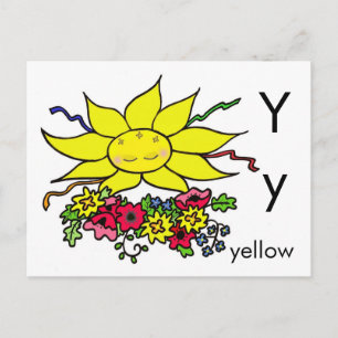 Y is for Yellow Postcard