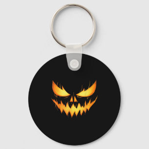 Y Jack O Lantern Carved Pumpkin Face Halloween Cos Key Ring