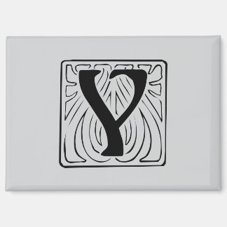 Y Monogramm schwarz Magnet