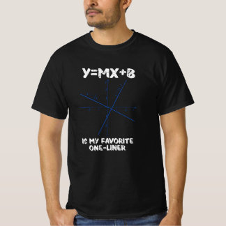 Y=mx+b is my favourite one-liner T-Shirt