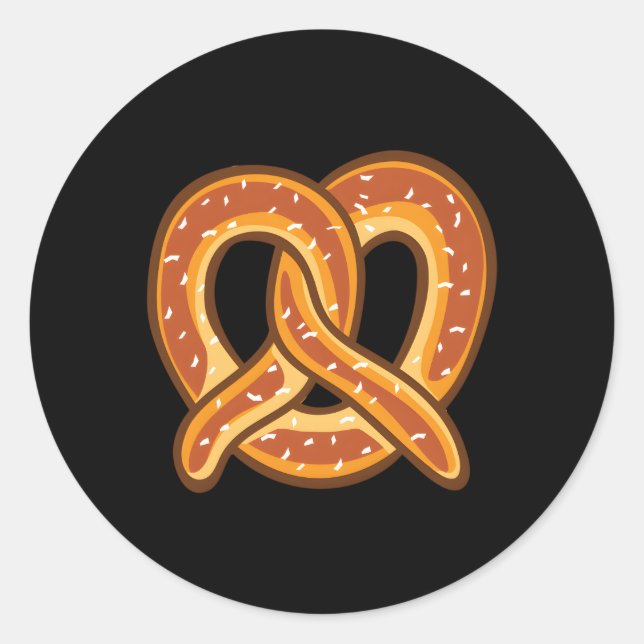 Y Pretzel Oktoberfest Classic Round Sticker (Front)