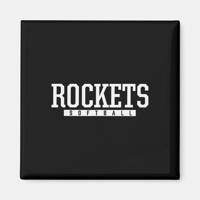 Y Rockets Softll Hs  Magnet (Front)