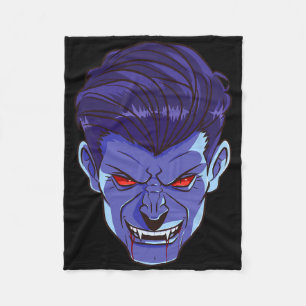 Y Vampire Halloween Monster Face Scary Fangs Costu Fleece Blanket