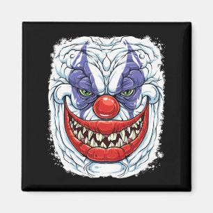 Y Y Clown Face Halloween Boys Men Women Girls Magnet