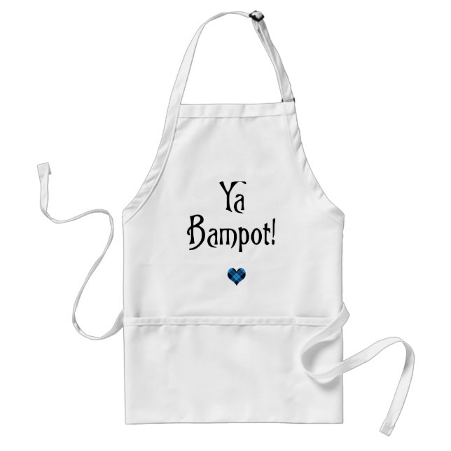 Ya Bampot Funny Scottish Slang Saying Standard Apron (Front)