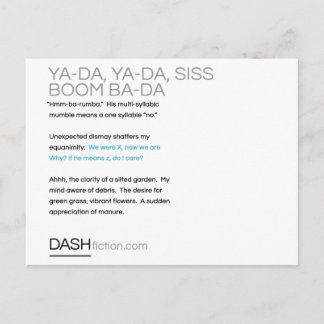 Ya-Da, Ya-Da, Siss Boom, Ba-Da Postcard