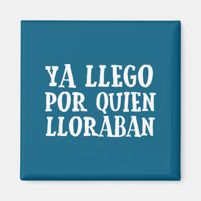 Ya L R Quien Lloraban Funny Spanish Slang Word Lov Magnet (Front)
