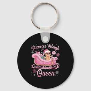 Yaas Sleigh Queen Sleigh Girl Matching Christmas  Key Ring