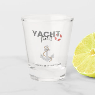 Yacht Boat Cruise Birthday Party Shot Glass