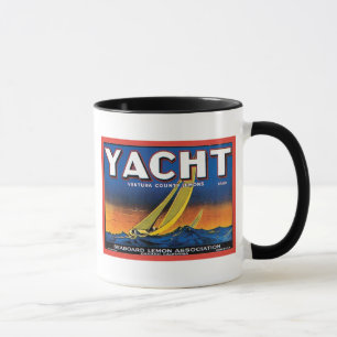 Yacht Brand Ventura County Lemons Vintage Crate La Mug