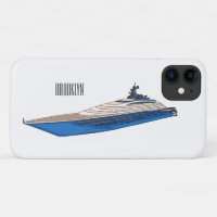 Yacht cartoon illustration