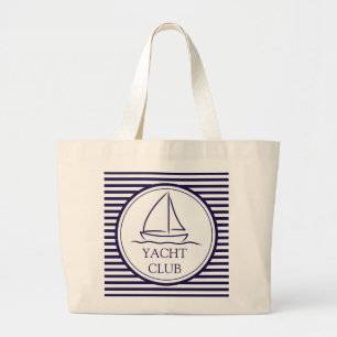 Yacht Club Large Tote Bag