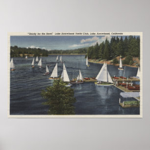 Yacht Club, Sailboat Race Poster