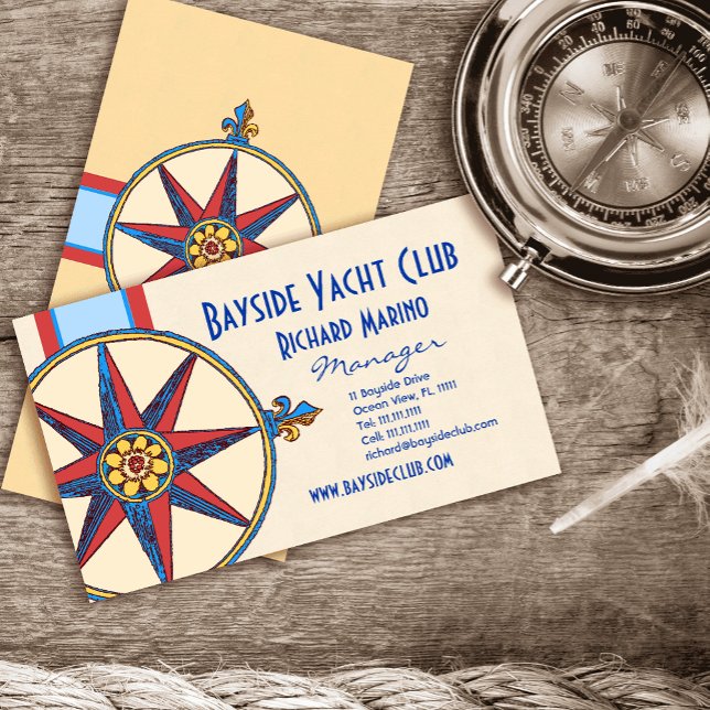 Yacht Club, Sailing Club, Marina, Nautical Shop Business Card (Creator Uploaded)
