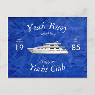 Yacht Club Yeah Buoy Postcard