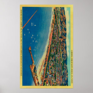 Yacht Harbour, The Palisades, and Santa Monica Poster
