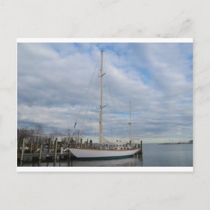 Yacht in Annapolis. Postcard