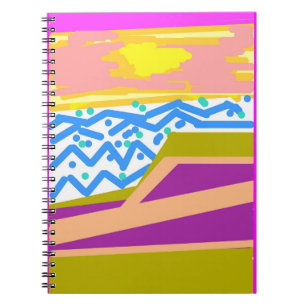 Yacht on Pink Notebook