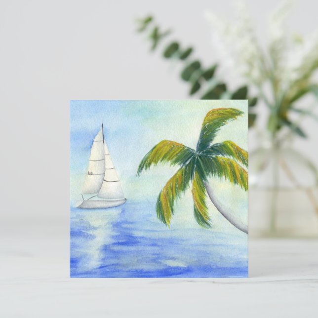 Yacht on the sea Palma (Standing Front)