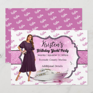 Yacht Party Birthday Invitation