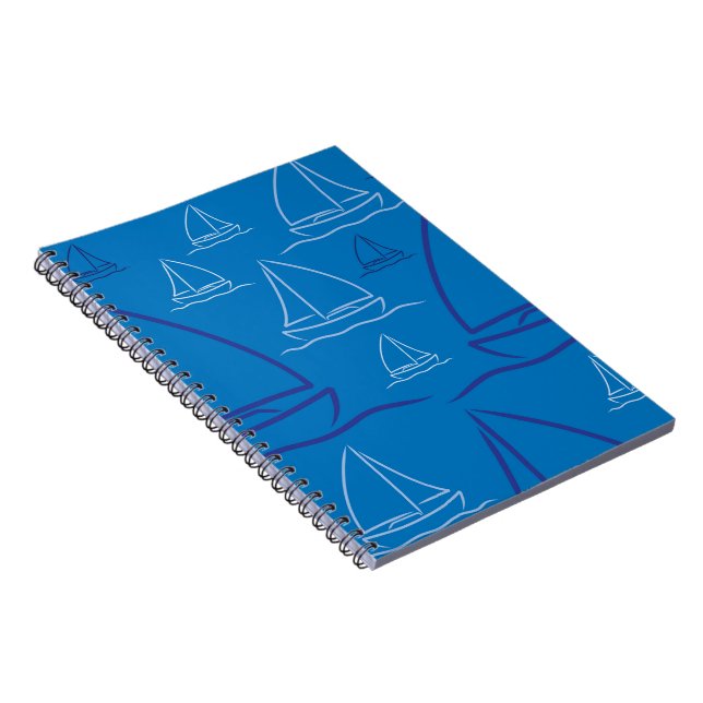 Yacht pattern notebook (Right Side)