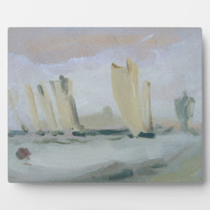 Yacht Racing on the Solent, previously attributed Plaque