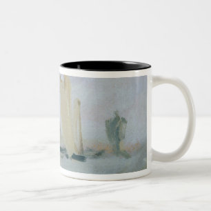 Yacht Racing on the Solent, previously attributed Two-Tone Coffee Mug