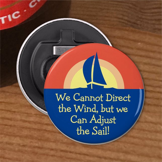 Yacht Racing Sailing With Sunset Bottle Opener (Creator Uploaded)