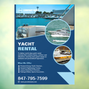 Yacht Rental Custom Editable 