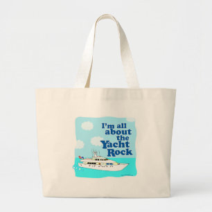 Yacht Rock Funny Cartoon Music Slogan Tote