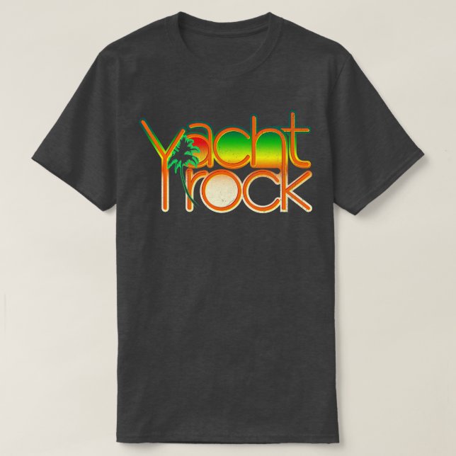 Yacht Rock T Party Boat Drinking Motorboating T-Shirt (Design Front)