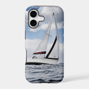 Yacht Sailing In Open Sea