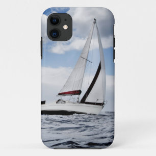 Yacht Sailing In Open Sea iPhone 11 Case