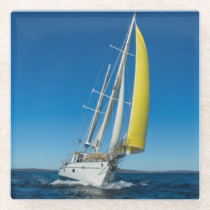 Yacht Sailing   South Australia Glass Coaster