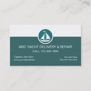 Yacht Service Business Cards