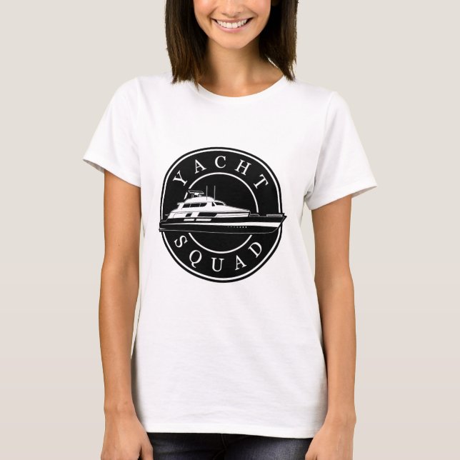 YACHT SQUAD Logo 2-01-1 T-Shirt (Front)