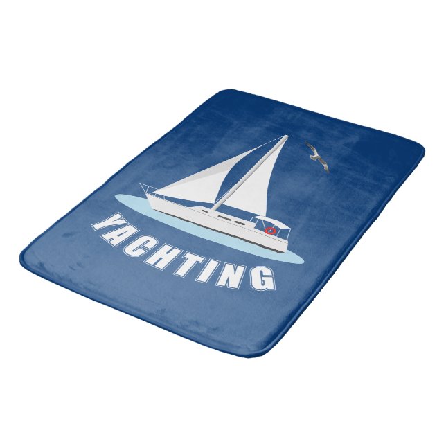 Yachting Bath Mat (Angled)